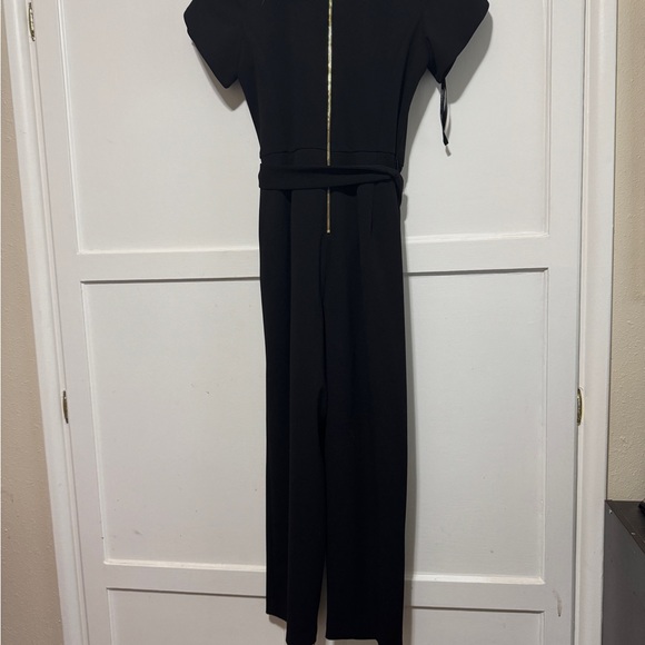 Calvin Klein Black Cropped Jumpsuit - Picture 4 of 4
